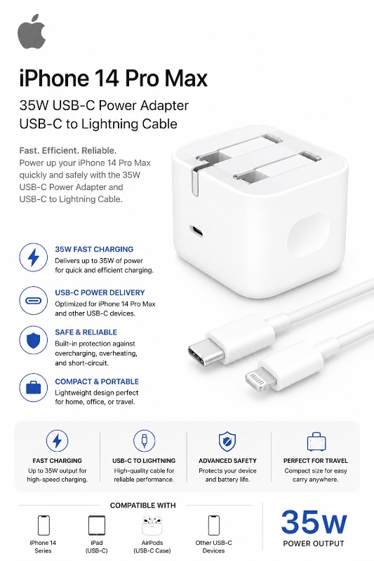iPhone 14 Pro Max USB-C to Lightning Cable