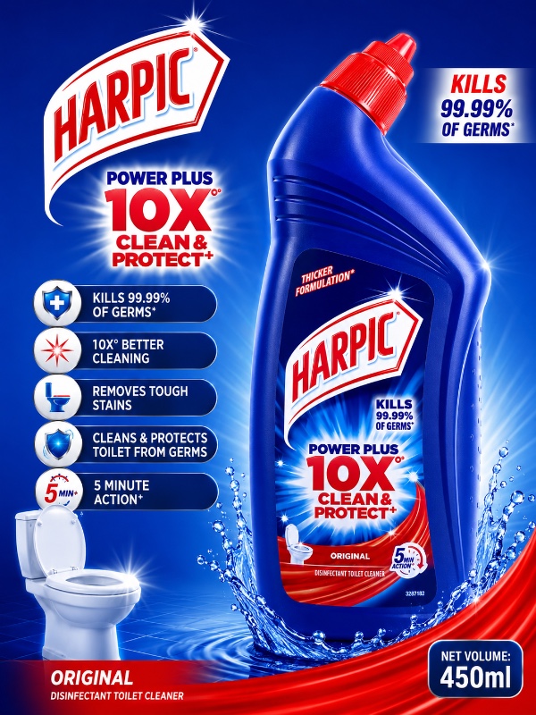 Harpic Power Plus 10X Clean(450ml)