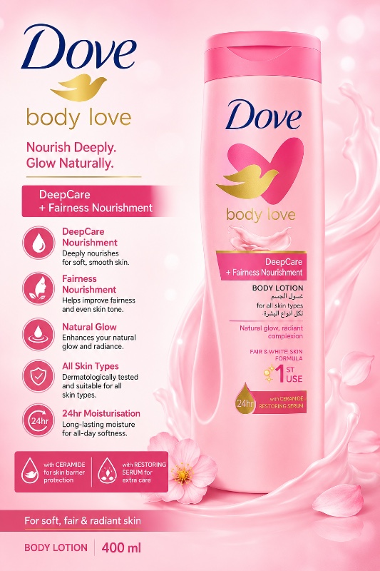 Dove Body Love DeepCare + Fairness Nourishment Body Lotion