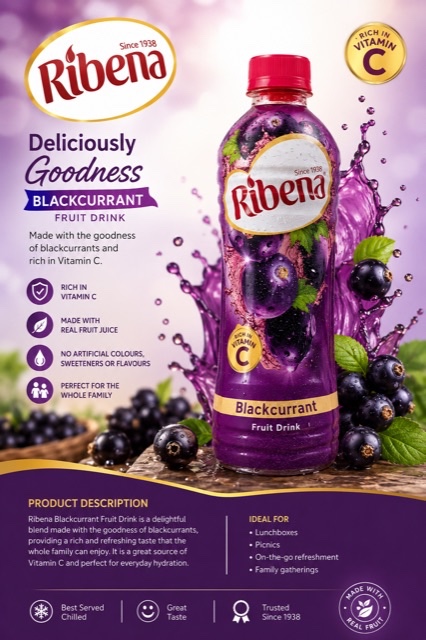 Ribena Blackcurrant Fruit Drink