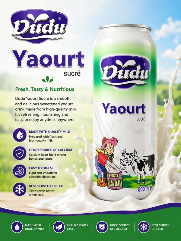 Dudu Yaourt Sucré (Sweetened Yoghurt) – 500ml