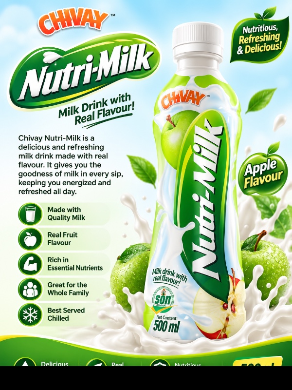 CWAY Nutri-Milk Apple Flavour (500ml)