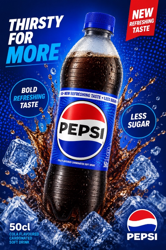 Pepsi 50cl PET Bottle