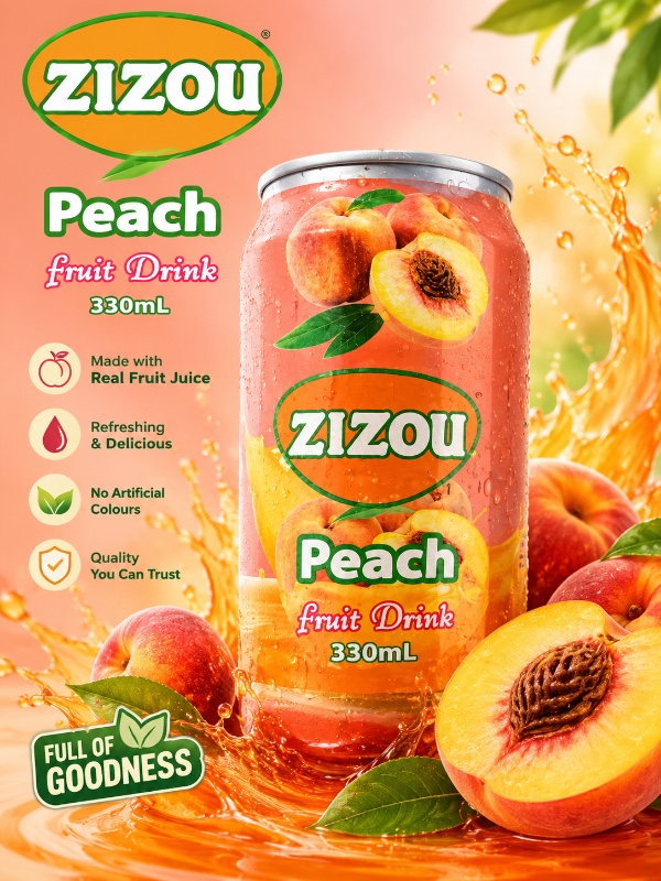 ZIZOU Peach Fruit Drink