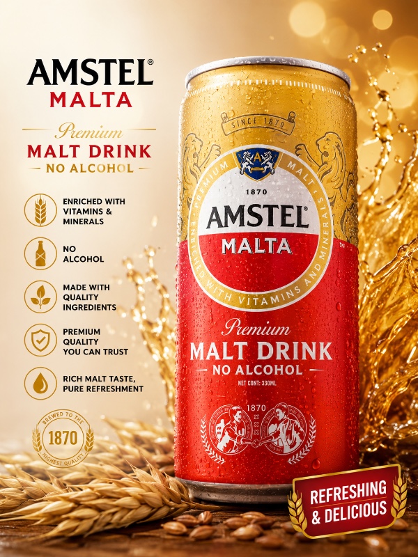 Amstel Malta Premium Malt Drink