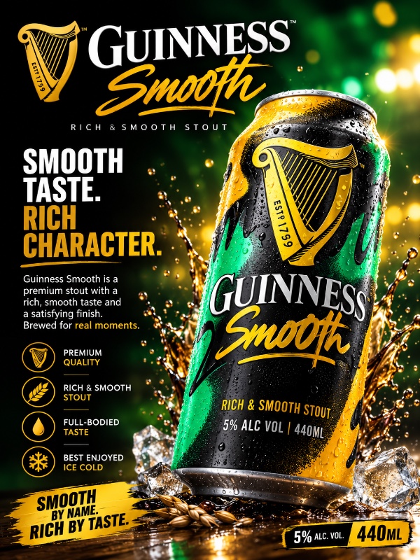 Guinness Smooth 440ml