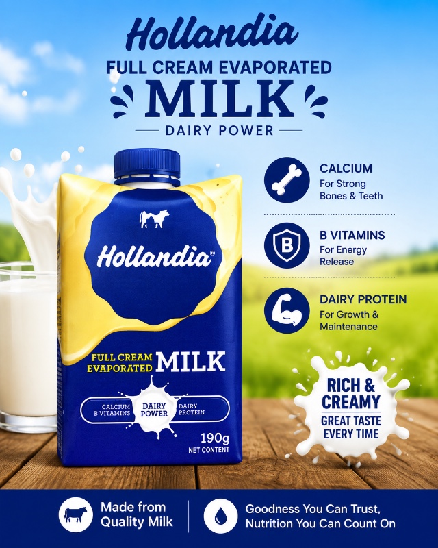 Hollandia Full Cream Evaporated Milk