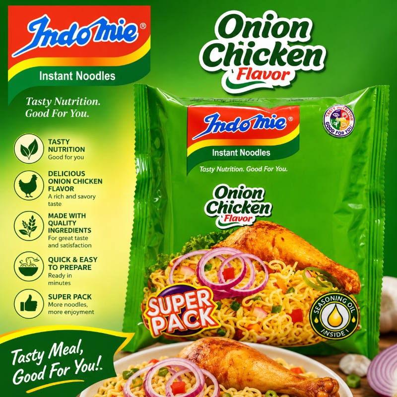 Indomie Onion Chicken Flavour Instant Noodles 120g