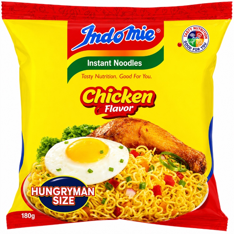 Indomie Hungry Man Size Chicken Flavour Instant Noodles 180g