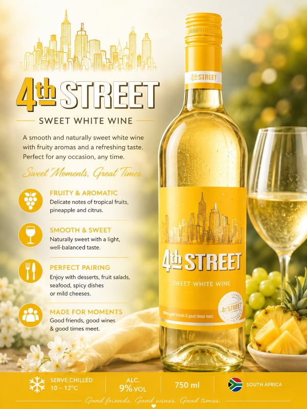 4th Street Sweet White Wine 