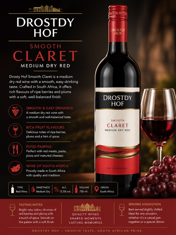 Drostdy Hof Smooth Claret 