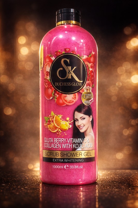 S&K (Duchess Glow) Gluta Berry Vitamin C & Collagen with Kojic Acid Scrub Shower Gel (Extra Whitening)