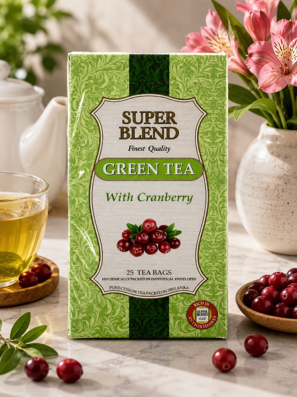 Super Blend Green Tea with Cranberry