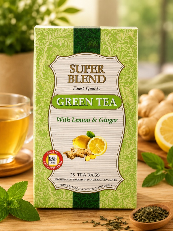 Super Blend Green Tea with Lemon & Ginger