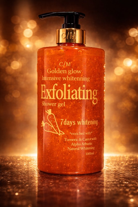 C/M Golden Glow Intensive Whitening Exfoliating Shower Gel 1000ml