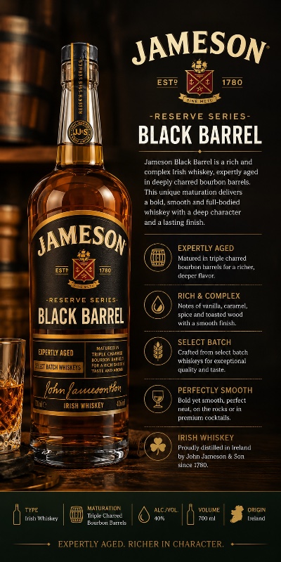 Jameson Black Barrel